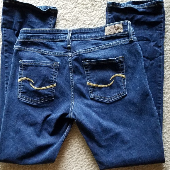 Levi's denim Signature Mid Rise Straight Jeans 16M - Picture 3 of 4